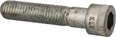 Made in USA - 5/8-11 UNC Hex Socket Drive, Socket Cap Screw - Alloy Steel, Zinc-Plated Finish, Partially Threaded, 3" Length Under Head - Industrial Tool & Supply