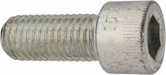 Made in USA - 5/8-11 UNC Hex Socket Drive, Socket Cap Screw - Alloy Steel, Zinc-Plated Finish, Fully Threaded, 1-1/2" Length Under Head - Industrial Tool & Supply