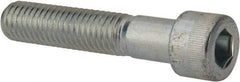 Made in USA - 1/2-13 UNC Hex Socket Drive, Socket Cap Screw - Alloy Steel, Zinc-Plated Finish, Partially Threaded, 2-1/2" Length Under Head - Industrial Tool & Supply