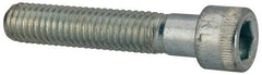 Made in USA - 3/8-16 UNC Hex Socket Drive, Socket Cap Screw - Alloy Steel, Zinc-Plated Finish, Partially Threaded, 2" Length Under Head - Industrial Tool & Supply