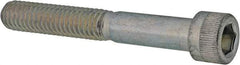Made in USA - 5/16-18 UNC Hex Socket Drive, Socket Cap Screw - Alloy Steel, Zinc-Plated Finish, Partially Threaded, 2-1/4" Length Under Head - Industrial Tool & Supply