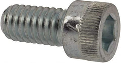 Made in USA - 5/16-18 UNC Hex Socket Drive, Socket Cap Screw - Alloy Steel, Zinc-Plated Finish, Fully Threaded, 5/8" Length Under Head - Industrial Tool & Supply