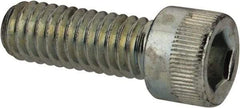 Made in USA - 5/16-18 UNC Hex Socket Drive, Socket Cap Screw - Alloy Steel, Zinc-Plated Finish, Fully Threaded, 7/8" Length Under Head - Industrial Tool & Supply