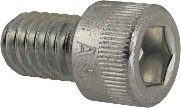 Made in USA - 5/16-18 UNC Hex Socket Drive, Socket Cap Screw - Alloy Steel, Zinc-Plated Finish, Fully Threaded, 1/2" Length Under Head - Industrial Tool & Supply
