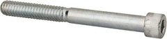 Made in USA - 1/4-20 UNC Hex Socket Drive, Socket Cap Screw - Alloy Steel, Zinc-Plated Finish, Partially Threaded, 2-1/2" Length Under Head - Industrial Tool & Supply