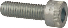 Made in USA - #10-32 UNF Hex Socket Drive, Socket Cap Screw - Alloy Steel, Zinc-Plated Finish, Fully Threaded, 5/8" Length Under Head - Industrial Tool & Supply