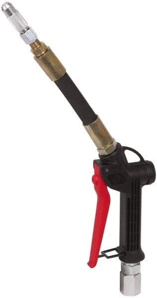 PRO-LUBE - 1/2 Inlet Thread, Steel Oil Control Valve - 8" Long Spout, FNPT Inlet Thread - Industrial Tool & Supply
