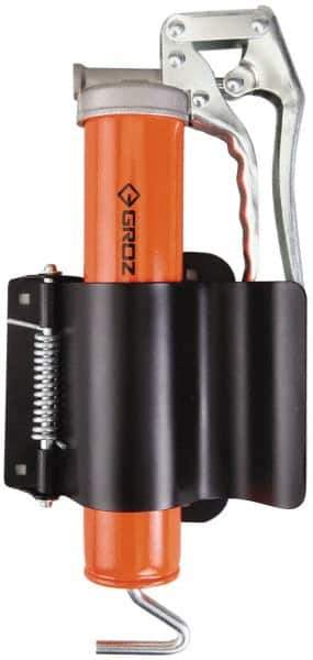 PRO-LUBE - Steel Grease Gun Holder - Black & Orange - Industrial Tool & Supply