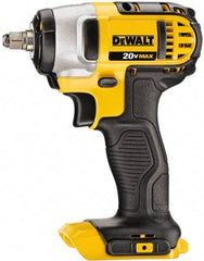 DeWALT - 3/8" Drive 20 Volt Pistol Grip Cordless Impact Wrench & Ratchet - 2,300 RPM, 0 to 2,700 BPM, 130 Ft/Lb Torque, Lithium-Ion Batteries Not Included - Industrial Tool & Supply