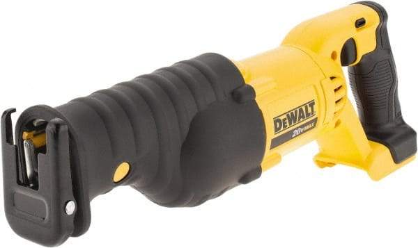 DeWALT - 20V, 0 to 3,000 SPM, Cordless Reciprocating Saw - 1-1/8" Stroke Length, Lithium-Ion Batteries Not Included - Industrial Tool & Supply