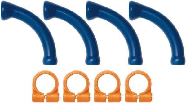 Loc-Line - 1/4" Hose Inside Diam, Coolant Hose Extended Elbow - For Use with Loc-Line Modular Hose System - Industrial Tool & Supply