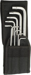 Wera - 9 Piece L-Key Hex Key Set - Hex Range 3/32 to 3/8", Stainless Steel - Industrial Tool & Supply