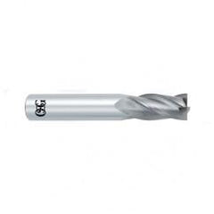 1/2 Dia. x 3 Overall Length 4-Flute Square End Solid Carbide SE End Mill-Round Shank-Center Cutting-Uncoated - Industrial Tool & Supply