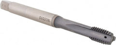 Emuge - M8x1.25 Metric Coarse 3-Flute TiCN Finish Cobalt Straight Flute Machine Tap - Industrial Tool & Supply