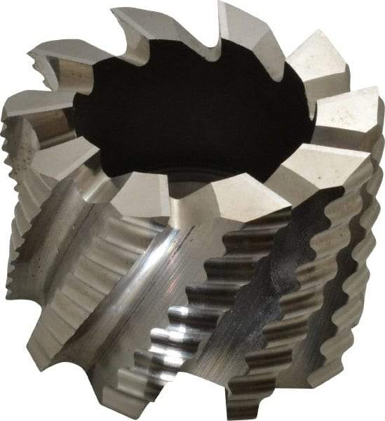 Keo - 3" Diam, 1-1/4" Arbor Hole Diam, 2" Length of Cut, 10 Flute, Cobalt, Rougher Shell End Mill - Right Hand Cut, Right Hand Spiral Flute, Uncoated - Industrial Tool & Supply