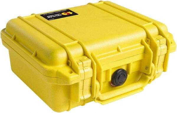 Pelican Products, Inc. - 9-11/16" Wide x 4-7/8" High, Clamshell Hard Case - Yellow, Polyethylene - Industrial Tool & Supply