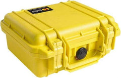 Pelican Products, Inc. - 9-11/16" Wide x 4-7/8" High, Clamshell Hard Case - Yellow, Polyethylene - Industrial Tool & Supply