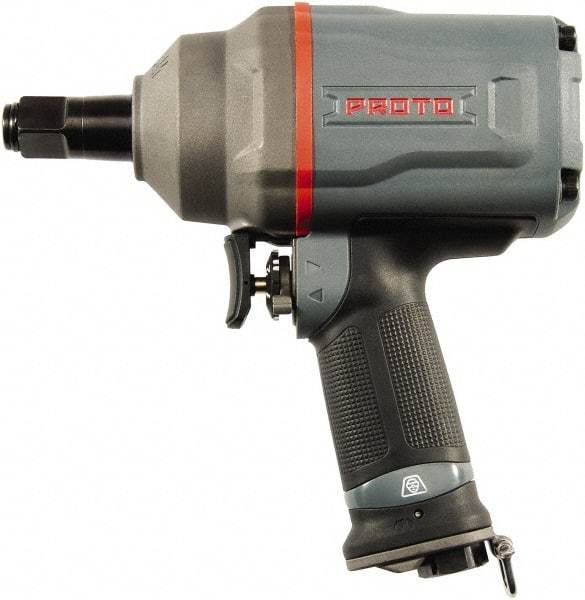 Proto - 3/4" Drive, 5,300 RPM, 1,560 Ft/Lb Torque Impact Wrench - Pistol Grip Handle, 950 IPM, 5.1 CFM, 90 psi, 3/8" NPT Inlet - Industrial Tool & Supply