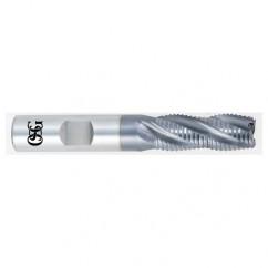 3/8 x 3/8 x 7/8 x 2-5/8 4 Fl HSS-CO Roughing Non-Center Cutting End Mill -  TiALN - Industrial Tool & Supply