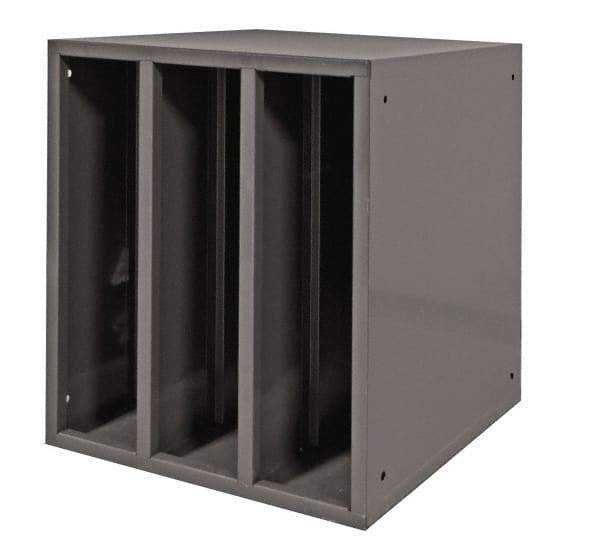 Durham - Gray Hydraulic Hose Cabinet - 25" Wide x 25" High x 23" Deep, Steel - Industrial Tool & Supply