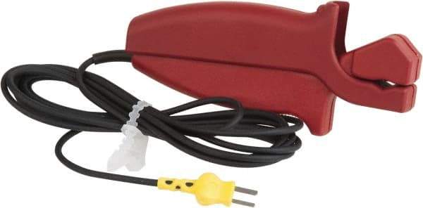 Cooper - -20 to 300°F, K Pipeclamp, Thermocouple Probe - 10 Ft. Cable Length, Mini Connector, 2 Sec Response Time - Industrial Tool & Supply