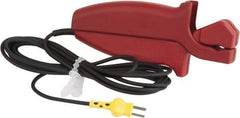 Cooper - -20 to 300°F, K Pipeclamp, Thermocouple Probe - 10 Ft. Cable Length, Mini Connector, 2 Sec Response Time - Industrial Tool & Supply