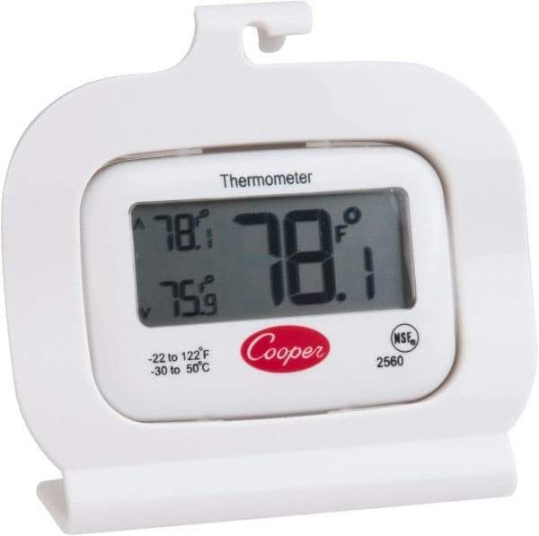 Cooper - Cooking & Refrigeration Thermometers Type: Refrigeration Thermometer Maximum Temperature (F): 122 - Industrial Tool & Supply