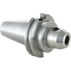 Techniks - CAT50 Dual Contact Taper Shank 1-1/4" Hole End Mill Holder/Adapter - Industrial Tool & Supply