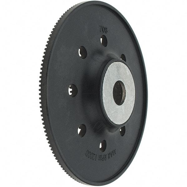 Made in USA - 5" Diam Disc Backing Ribber Backing Pad - Industrial Tool & Supply