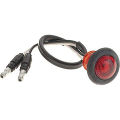 Truck-Lite - 3/4" Long, 0.05 Amp, LED Side Marker Light Kit - 12 Volts, Red - Industrial Tool & Supply