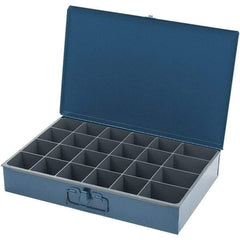Durham - Small Parts Storage Box - Steel Frame, 24 Compartments - Industrial Tool & Supply