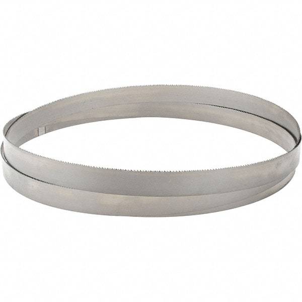 M.K. MORSE - 8 to 12 TPI, 10' 10-1/2 Long x 1" Wide x 0.035" Thick, Welded Band Saw Blade - Bi-Metal, Toothed Edge, Modified Raker Tooth Set, Flexible Back, Contour Cutting - Industrial Tool & Supply