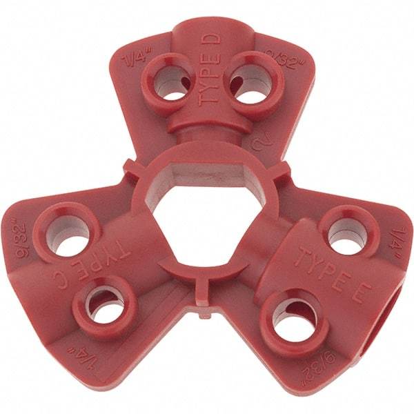 Brady - Pneumatic Quick Disconnect Lockout - 9/32" Max Shackle Diam - Industrial Tool & Supply