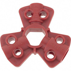 Brady - Pneumatic Quick Disconnect Lockout - 9/32" Max Shackle Diam - Industrial Tool & Supply