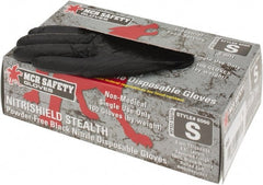 MCR Safety - Pack of (100) Size S, 3 mil, Powder Free Nitrile Disposable Gloves - Industrial Tool & Supply