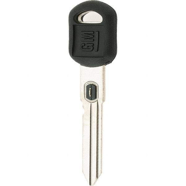 Made in USA - GM VATS Key Blank - Nickel/Plastic - Industrial Tool & Supply