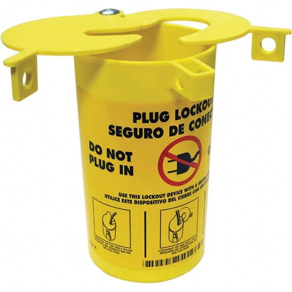 Brady - Electrical Equipment Lockouts Type: Plug Lockout Maximum Cord Diameter (Decimal Inch): 1/4 - Industrial Tool & Supply