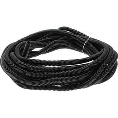 Value Collection - 25' Long, Flexible Wire Loom Conduit - Plastic, 3/8" ID - Industrial Tool & Supply