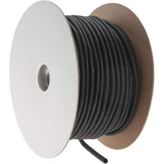 Value Collection - 0.27" ID, Black Polyethylene Corrugated Cable Sleeve - 250' Coil Length, -40 to 200°F - Industrial Tool & Supply