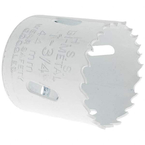 Value Collection - 1-3/4" Diam, 1-1/2" Cutting Depth, Hole Saw - Bi-Metal Saw, Toothed Edge - Industrial Tool & Supply