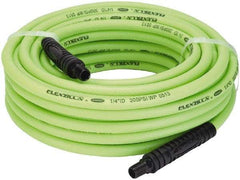 Legacy - 1/4" ID x 0.46" OD 50' Long Multipurpose Air Hose - MNPT x MNPT Ends, 300 Working psi, 140°, 1/4" Fitting, Green - Industrial Tool & Supply