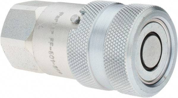 Parker - 1/2 NPSF Steel Hydraulic Hose Coupler - -8 Hose Size, 1/2" Hose Diam - Industrial Tool & Supply