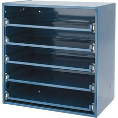 Durham - 5 Drawer, Small Parts Slide Rack Cabinet - 12-1/2" Deep x 20-1/2" Wide x 21" High - Industrial Tool & Supply