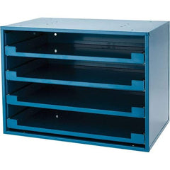 Value Collection - 4 Drawer, Small Parts Slide Rack Cabinet - 12-1/2" Deep x 20-1/2" Wide x 14-5/8" High - Industrial Tool & Supply