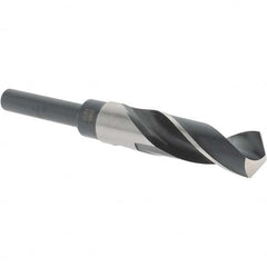 Import - 55/64" Drill, 118° Point, High Speed Steel Silver Deming & Reduced Shank Drill Bit - Industrial Tool & Supply