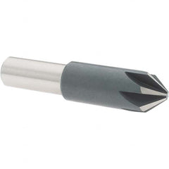Value Collection - 5/8" Head Diam, 1/2" Shank Diam, 6 Flute 82° High Speed Steel Countersink - Industrial Tool & Supply