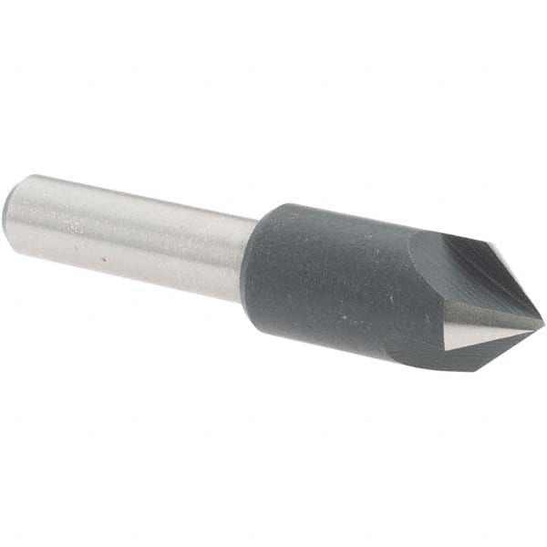 Value Collection - 3/8" Head Diam, 1/4" Shank Diam, 3 Flute 82° High Speed Steel Countersink - Industrial Tool & Supply