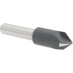 Value Collection - 3/8" Head Diam, 1/4" Shank Diam, 3 Flute 82° High Speed Steel Countersink - Industrial Tool & Supply