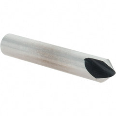 Value Collection - 1/4" Head Diam, 1/4" Shank Diam, 1 Flute 82° High Speed Steel Countersink - Industrial Tool & Supply