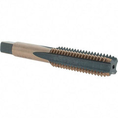 Import - Oxide/Gold Finish Straight Flute Tap - Exact Industrial Supply